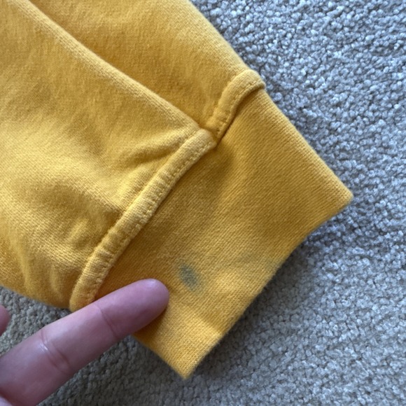 Vtg Georgia Southern Crewneck Sweatshirt Yellow Jones & Mitchell Size L - Picture 7 of 8